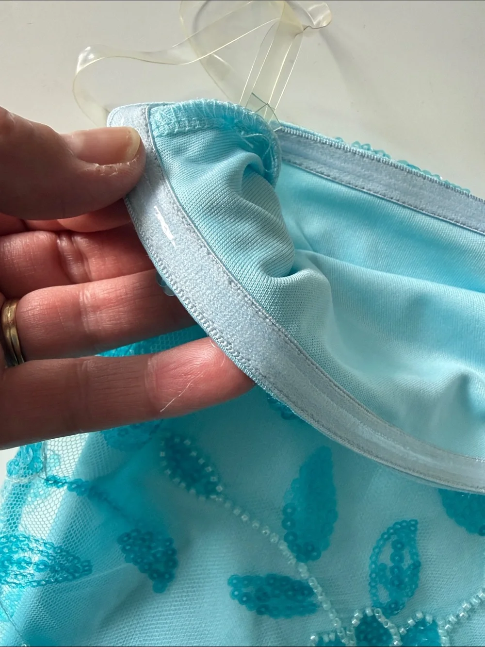 Peppermayo Moorey Beaded Mini Dress Aqua Blue - Picture 4 of 9